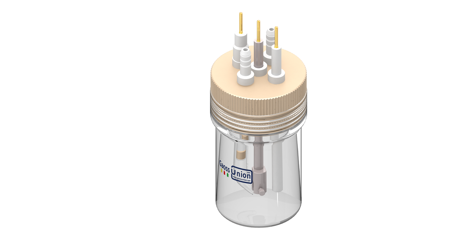 GaossUnion Straight Five-port Electrolytic Cell Electrochemical Cell C002-1
