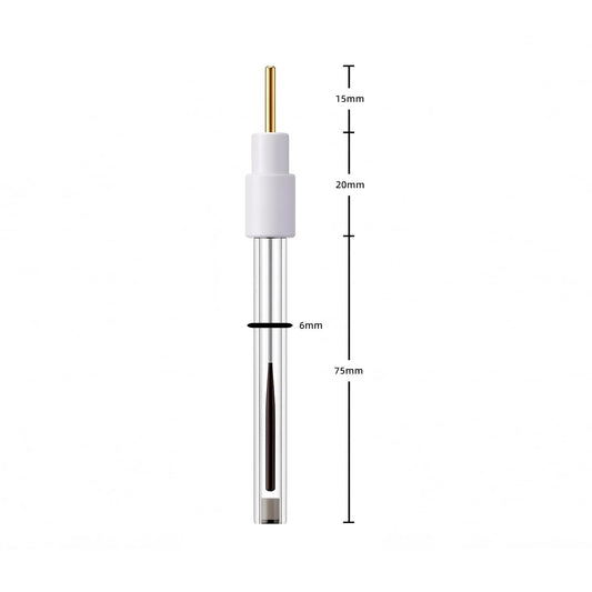 GaossUnion Silver/Silver Chloride Ag/AgCl Reference Electrode, 6 mm Diameter