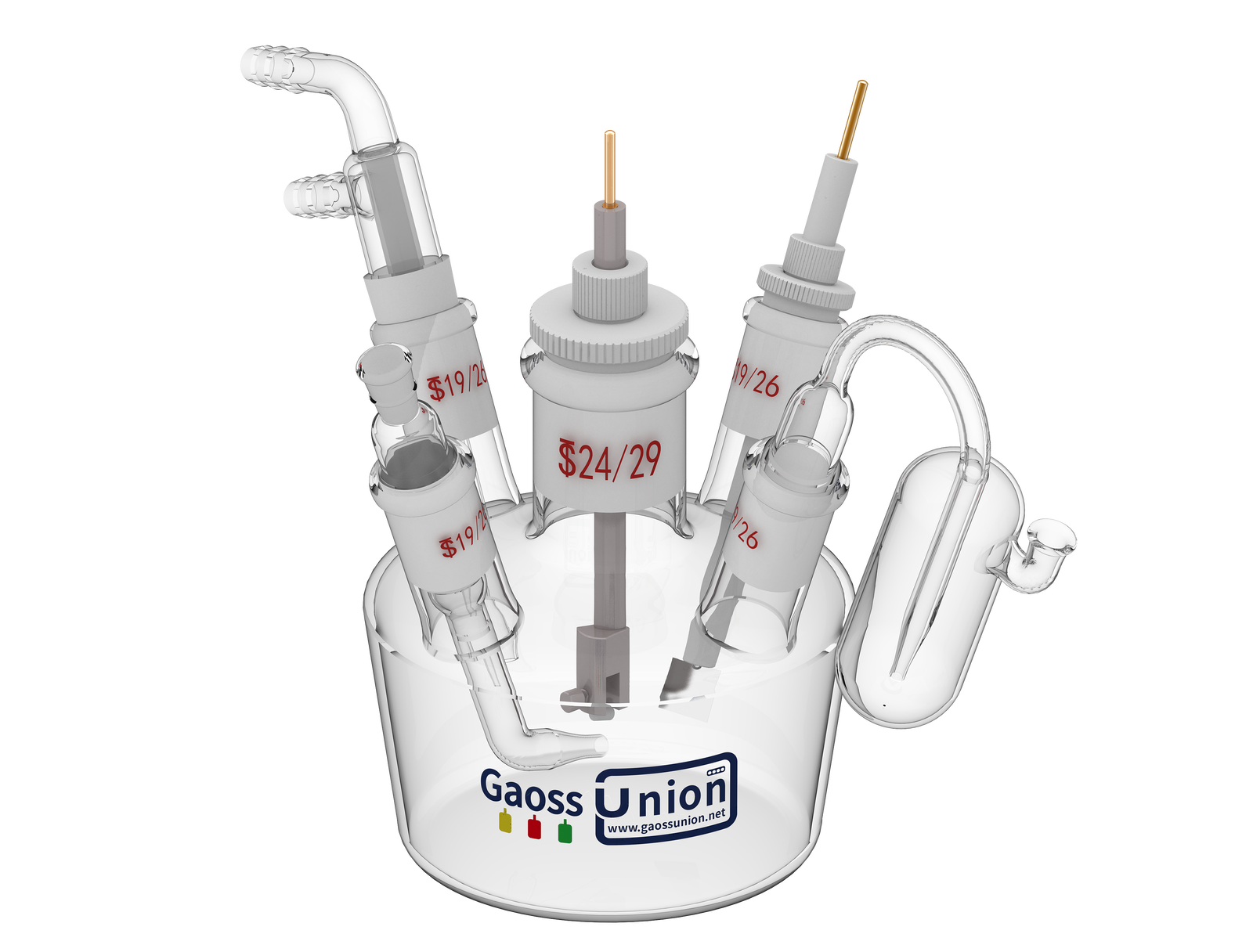 GaossUnion traditional five-port electrolytic cell electrochemical cell C004